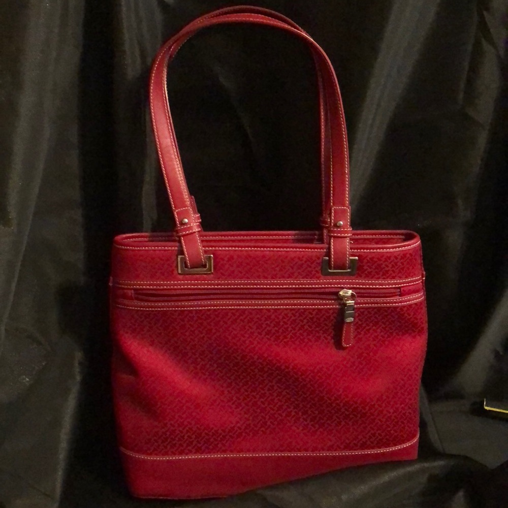 Talbots Canvas and Leather Large Tote